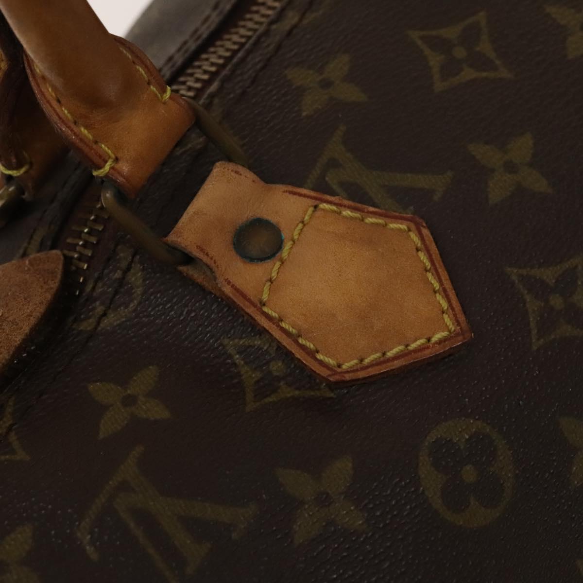 LOUIS VUITTON Monogram Speedy 35 Hand Bag M41524 LV Auth 139416