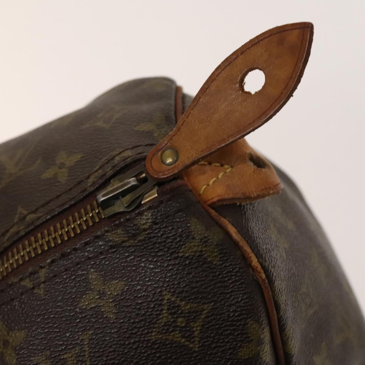 LOUIS VUITTON Monogram Speedy 35 Hand Bag M41524 LV Auth 139416