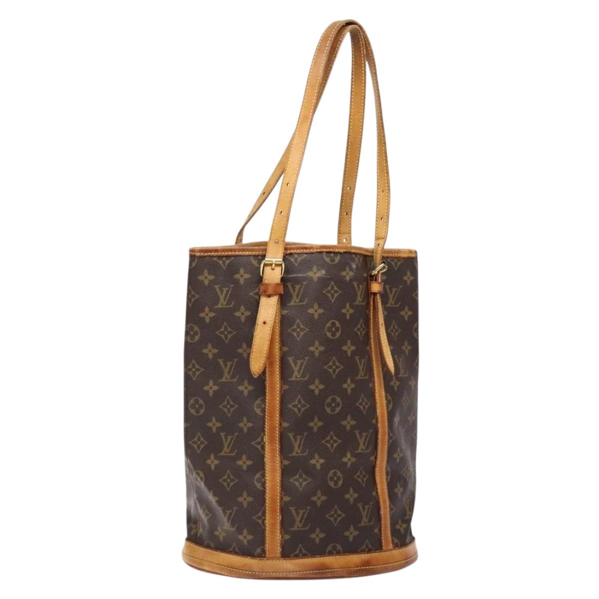 LOUIS VUITTON Monogram Bucket GM Shoulder Bag M42236 LV Auth 139420