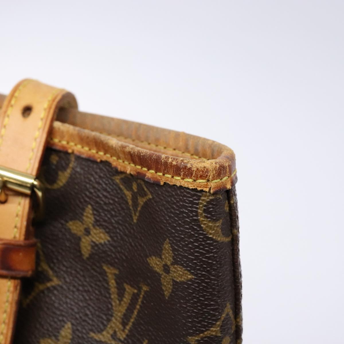 LOUIS VUITTON Monogram Bucket GM Shoulder Bag M42236 LV Auth 139420