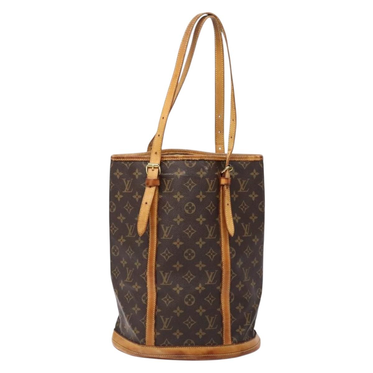 LOUIS VUITTON Monogram Bucket GM Shoulder Bag M42236 LV Auth 139420