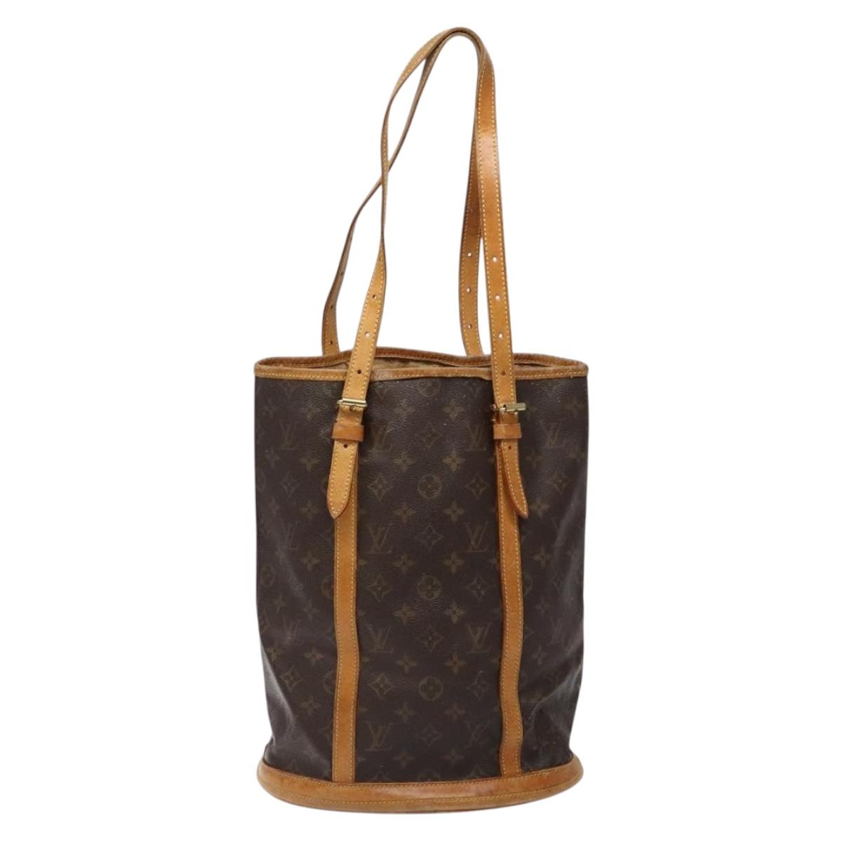 LOUIS VUITTON Monogram Bucket GM Shoulder Bag M42236 LV Auth 139423