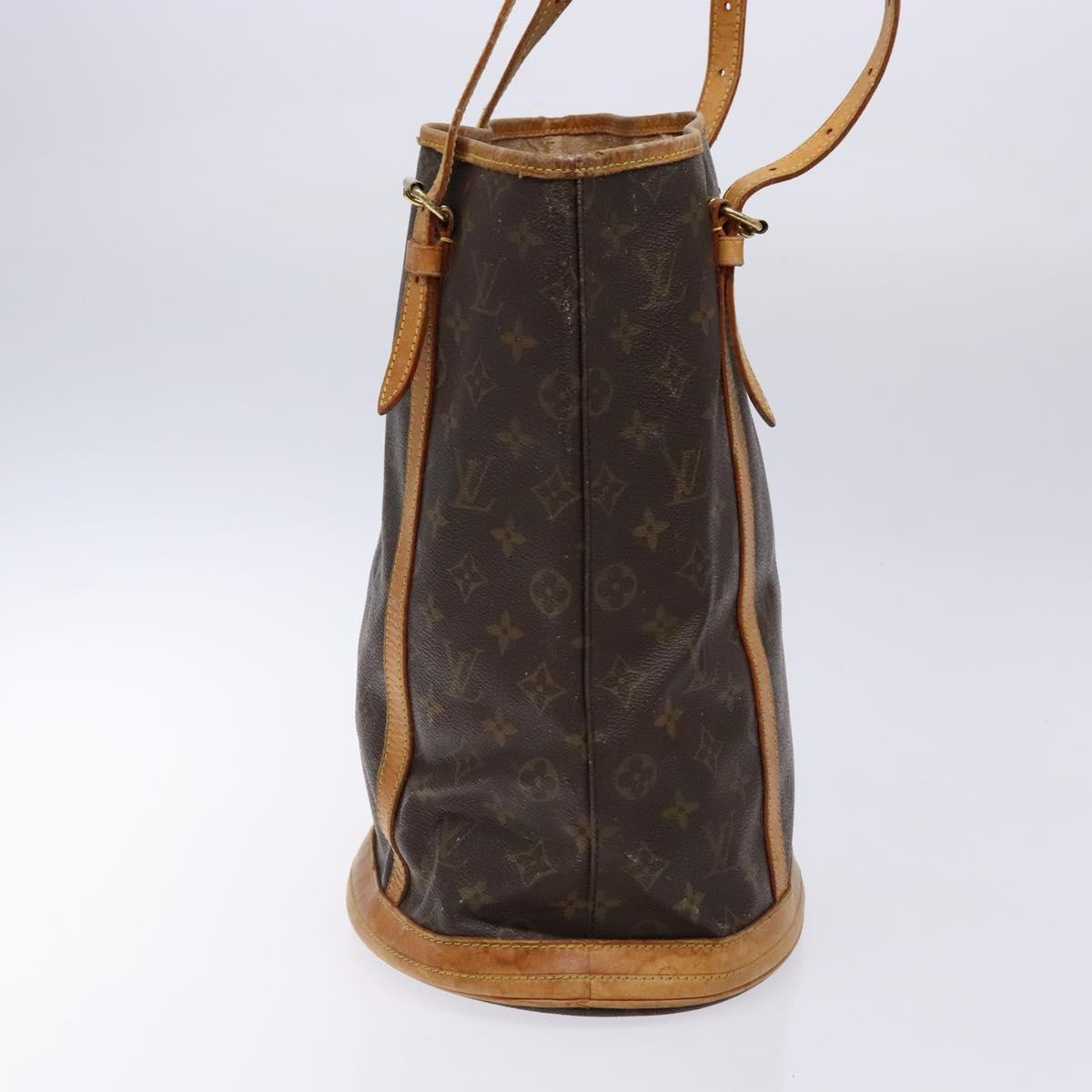 LOUIS VUITTON Monogram Bucket GM Shoulder Bag M42236 LV Auth 139423