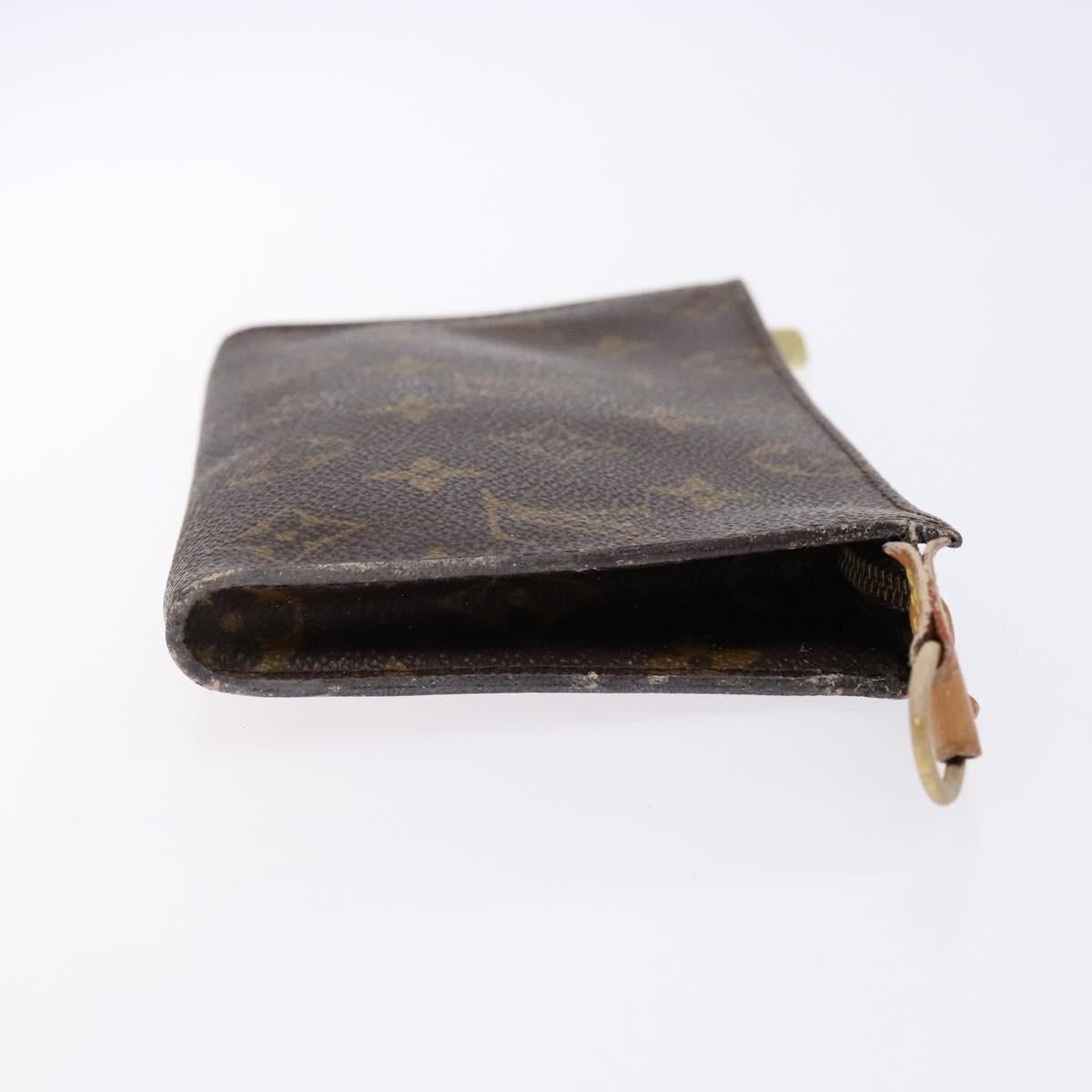 LOUIS VUITTON Monogram Bucket PM Accessory Pouch LV Auth 139424