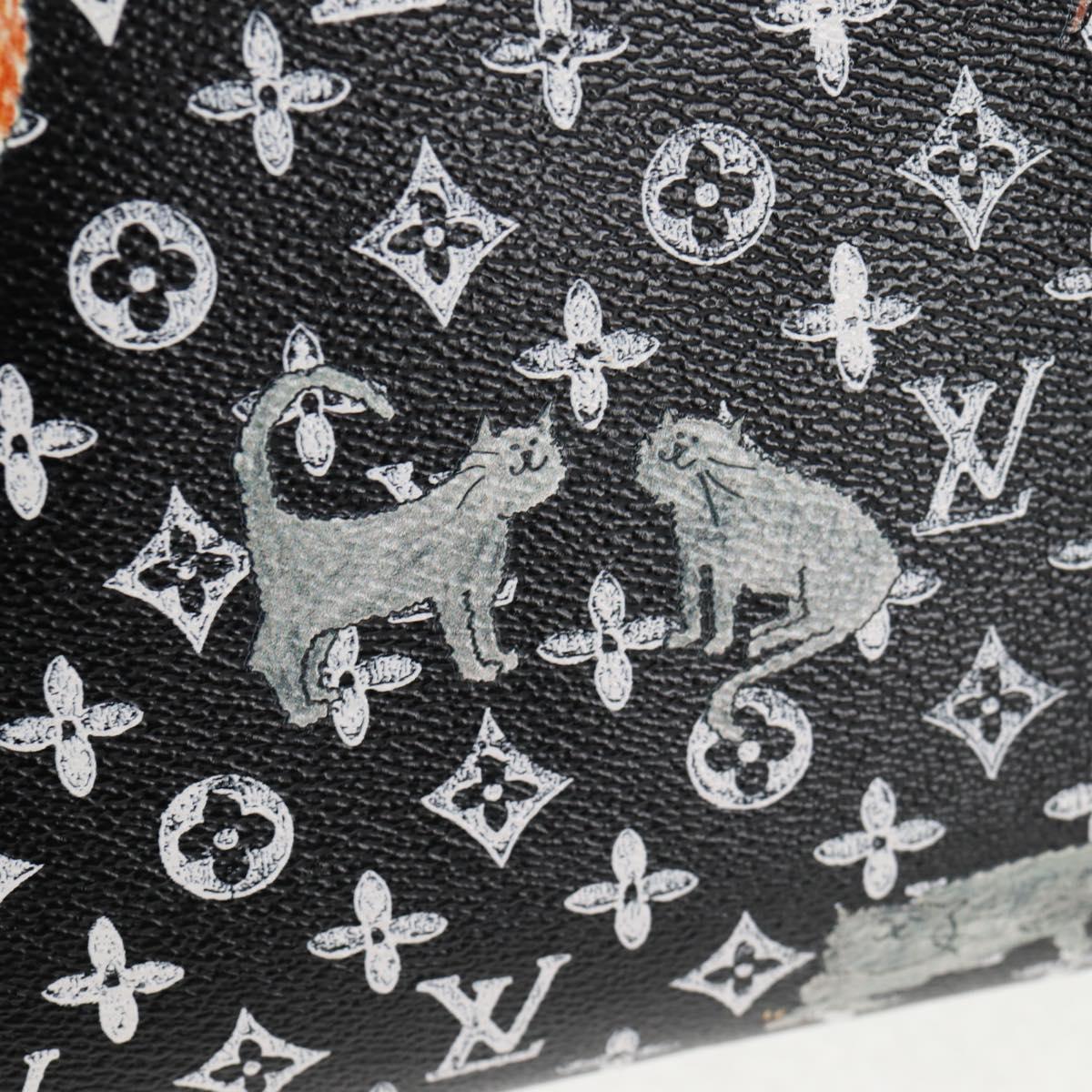 LOUIS VUITTON Catgram Alma Soup Hand Bag Black M44403 LV Auth 139431SM