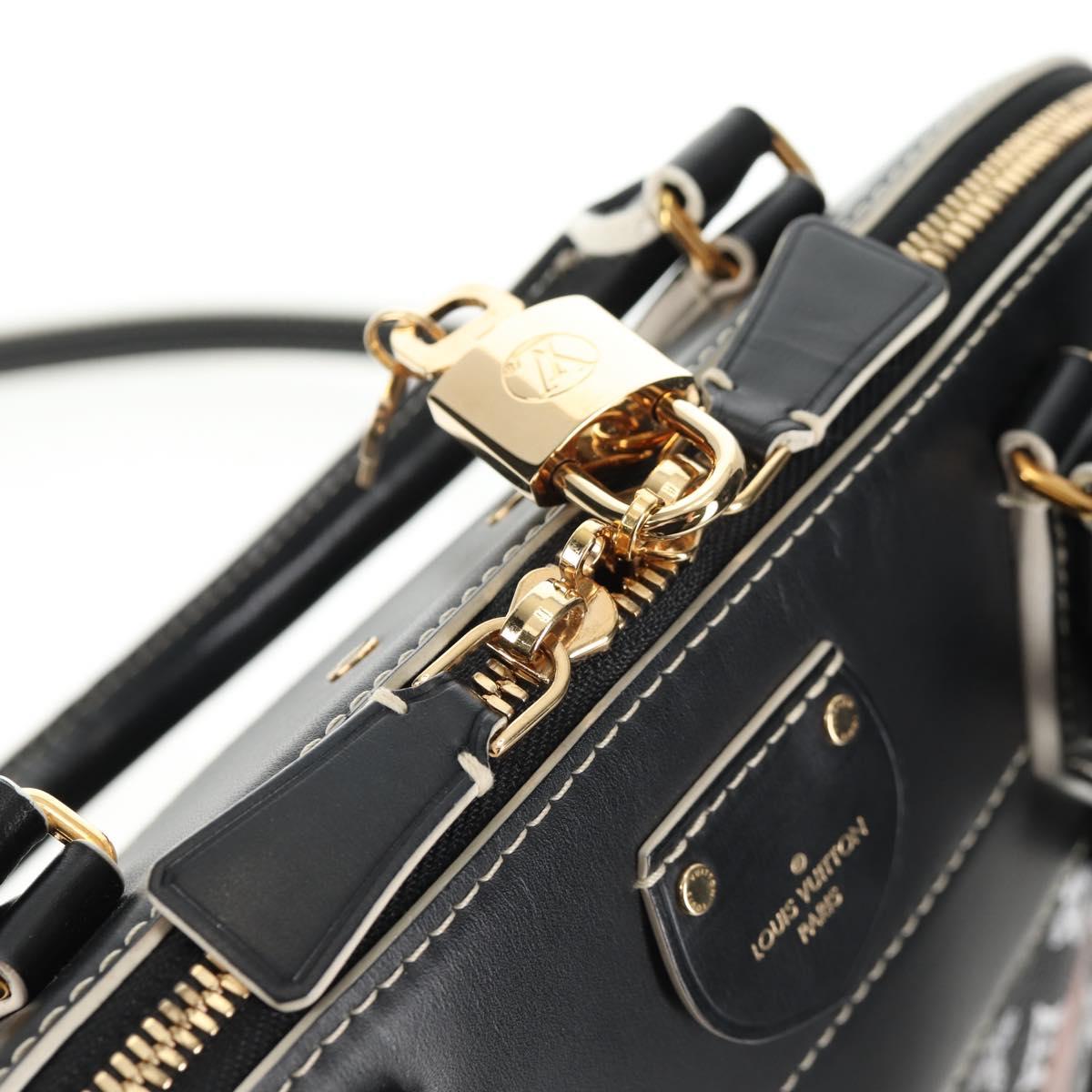 LOUIS VUITTON Catgram Alma Soup Hand Bag Black M44403 LV Auth 139431SM