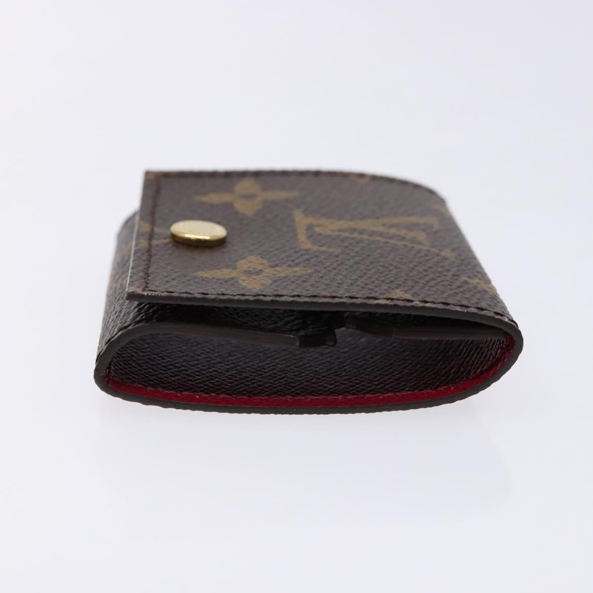 LOUIS VUITTON Monogram Etui Ektur Earphone case Fuchsia M61476 LV Auth 139432