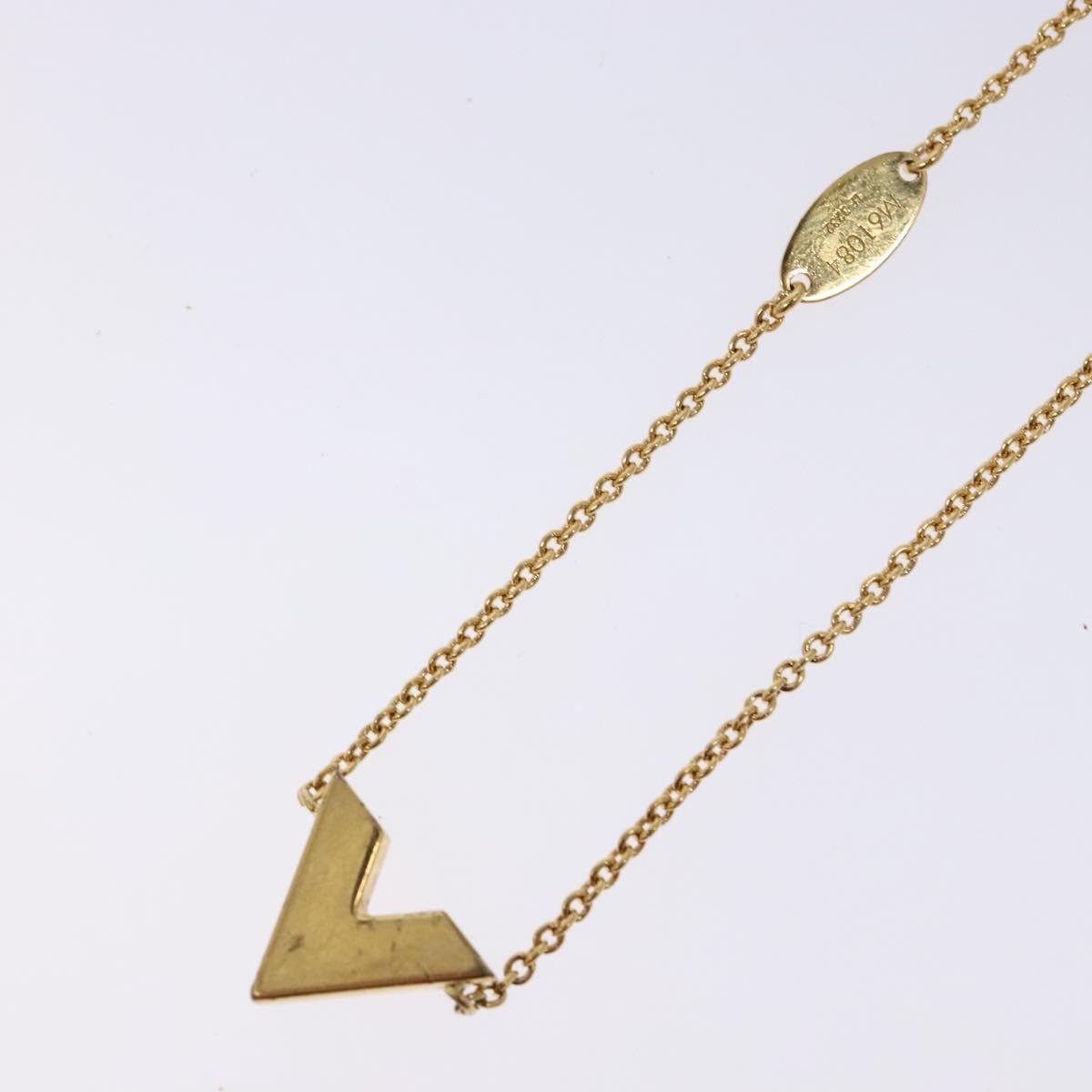 LOUIS VUITTON Essential V Bracelet Gold M61084 LV Auth 139434