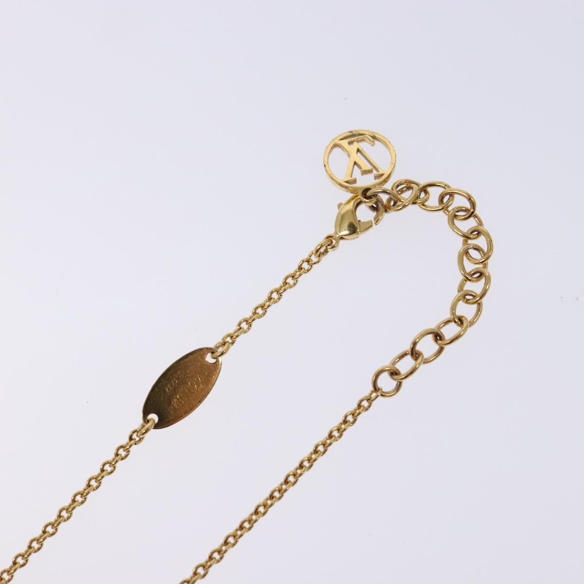LOUIS VUITTON Essential V Bracelet Gold M61084 LV Auth 139434