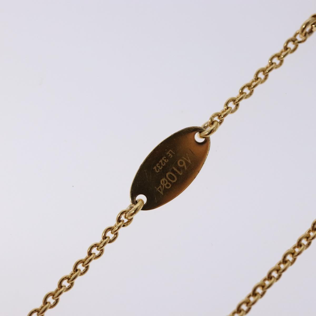 LOUIS VUITTON Essential V Bracelet Gold M61084 LV Auth 139434