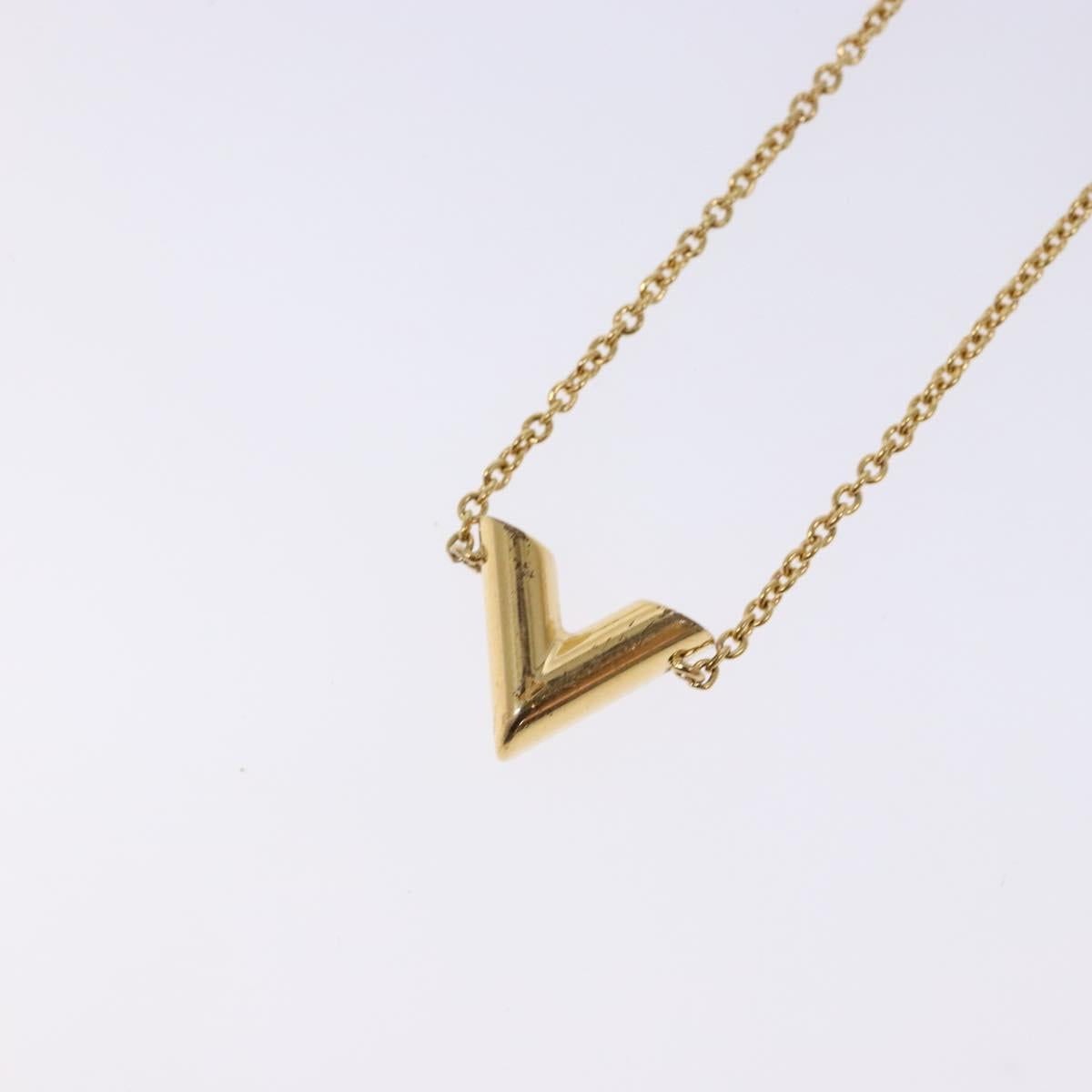 LOUIS VUITTON Essential V Bracelet Gold M61084 LV Auth 139434