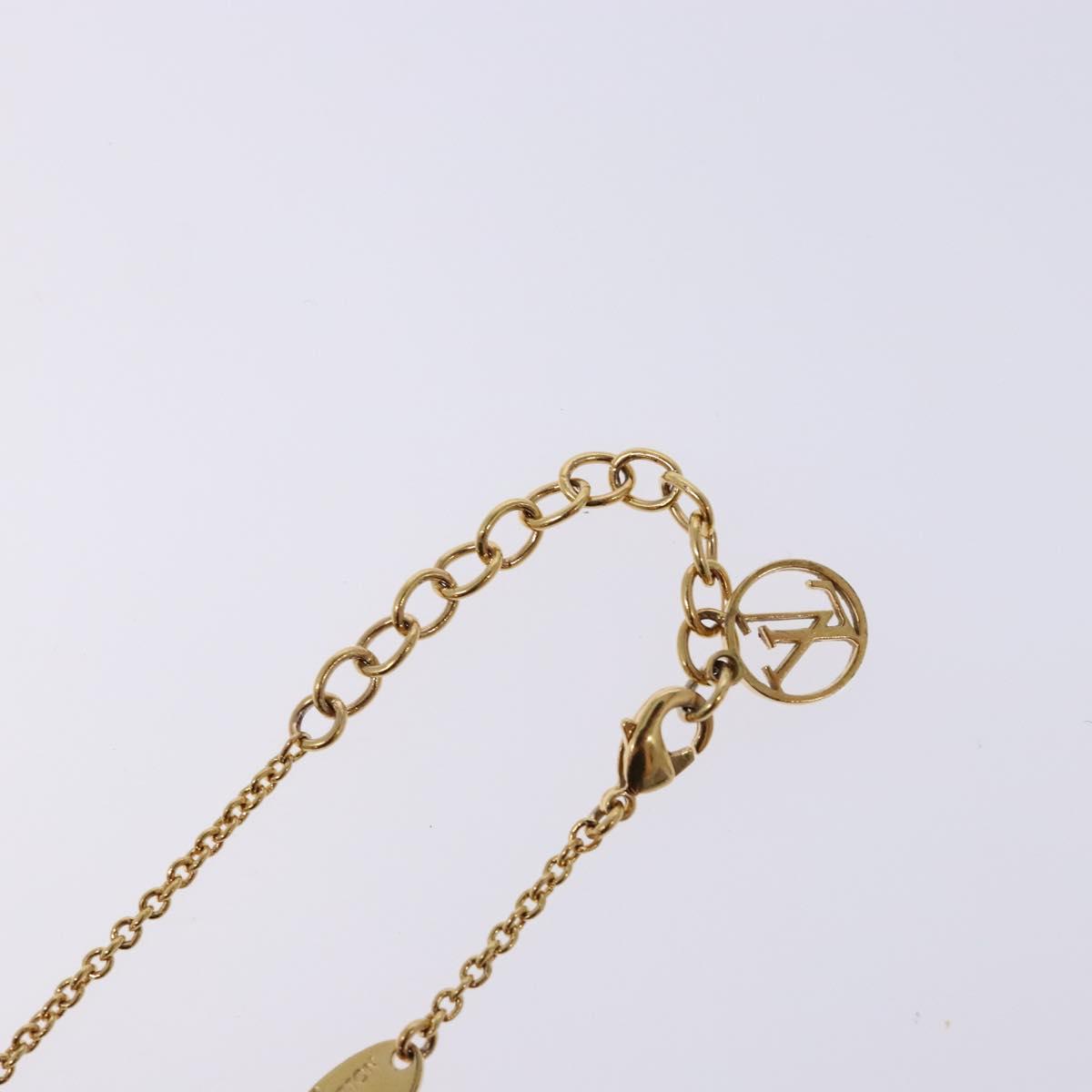 LOUIS VUITTON Essential V Bracelet Gold M61084 LV Auth 139434