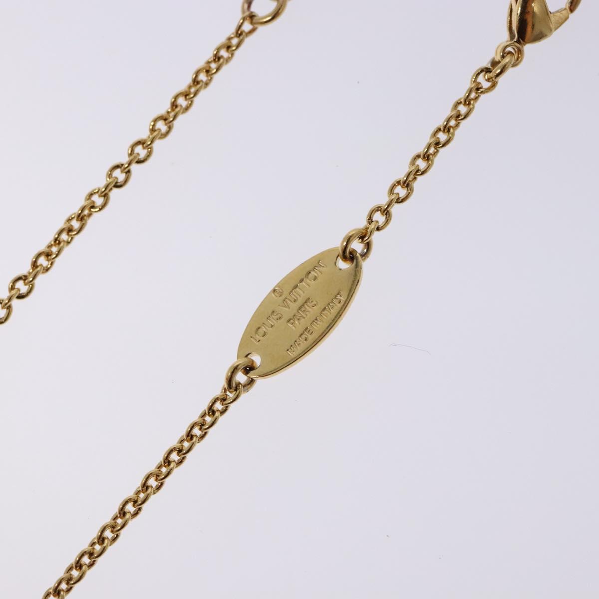 LOUIS VUITTON Essential V Bracelet Gold M61084 LV Auth 139434