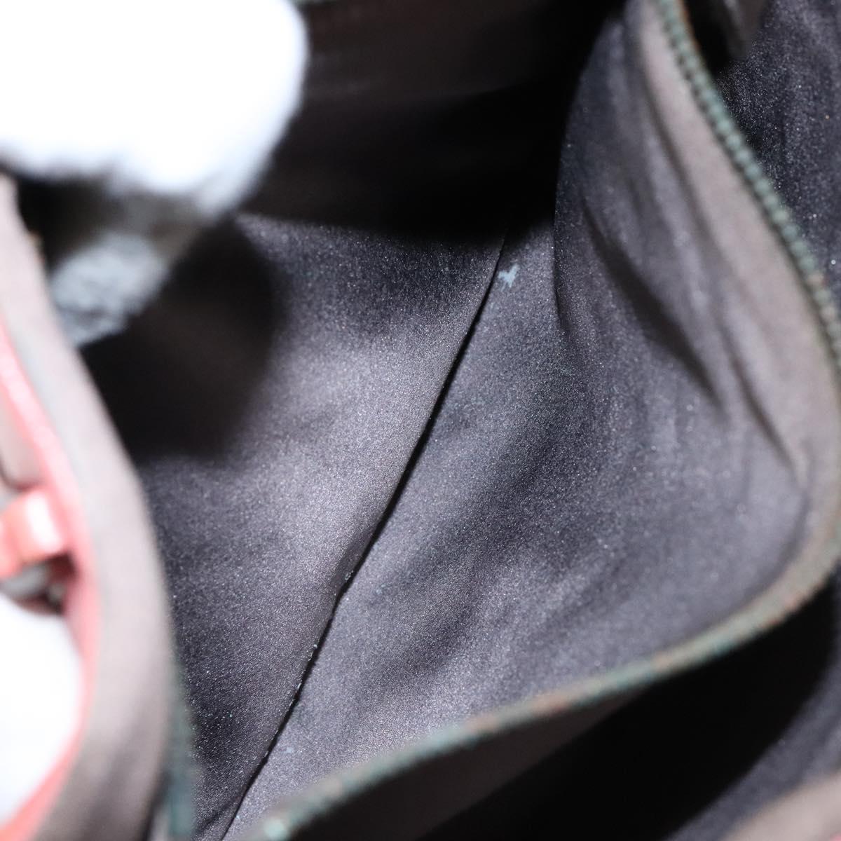 PRADA Hand Bag Leather Pink Silver Auth 139448