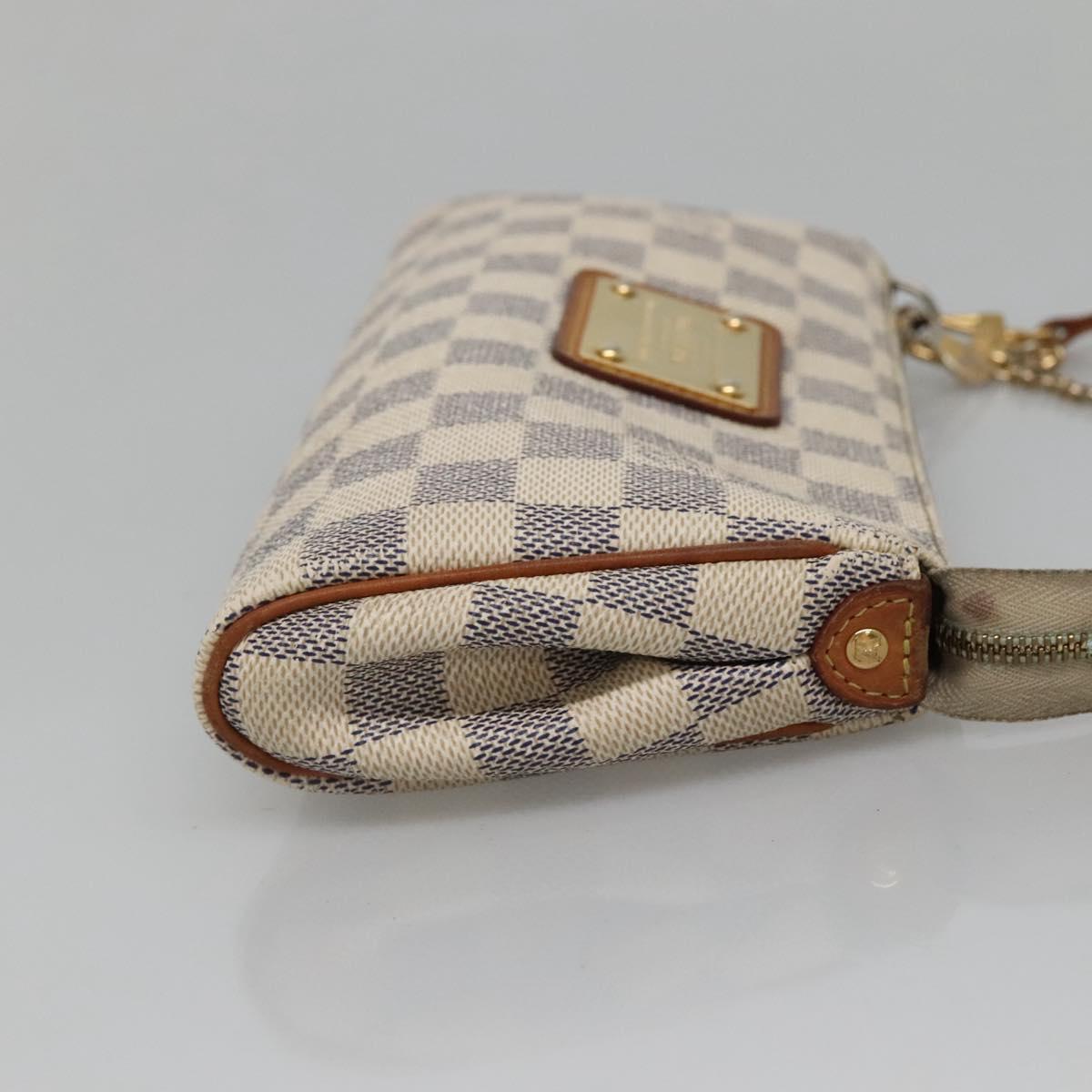 LOUIS VUITTON Damier Azur Eva Shoulder Bag 2way N55214 LV Auth 139468