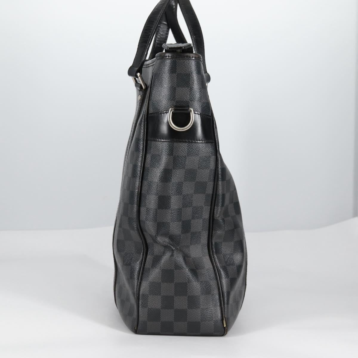 LOUIS VUITTON Damier Graphite Tadao Shoulder Bag 2way N51192 LV Auth 139469