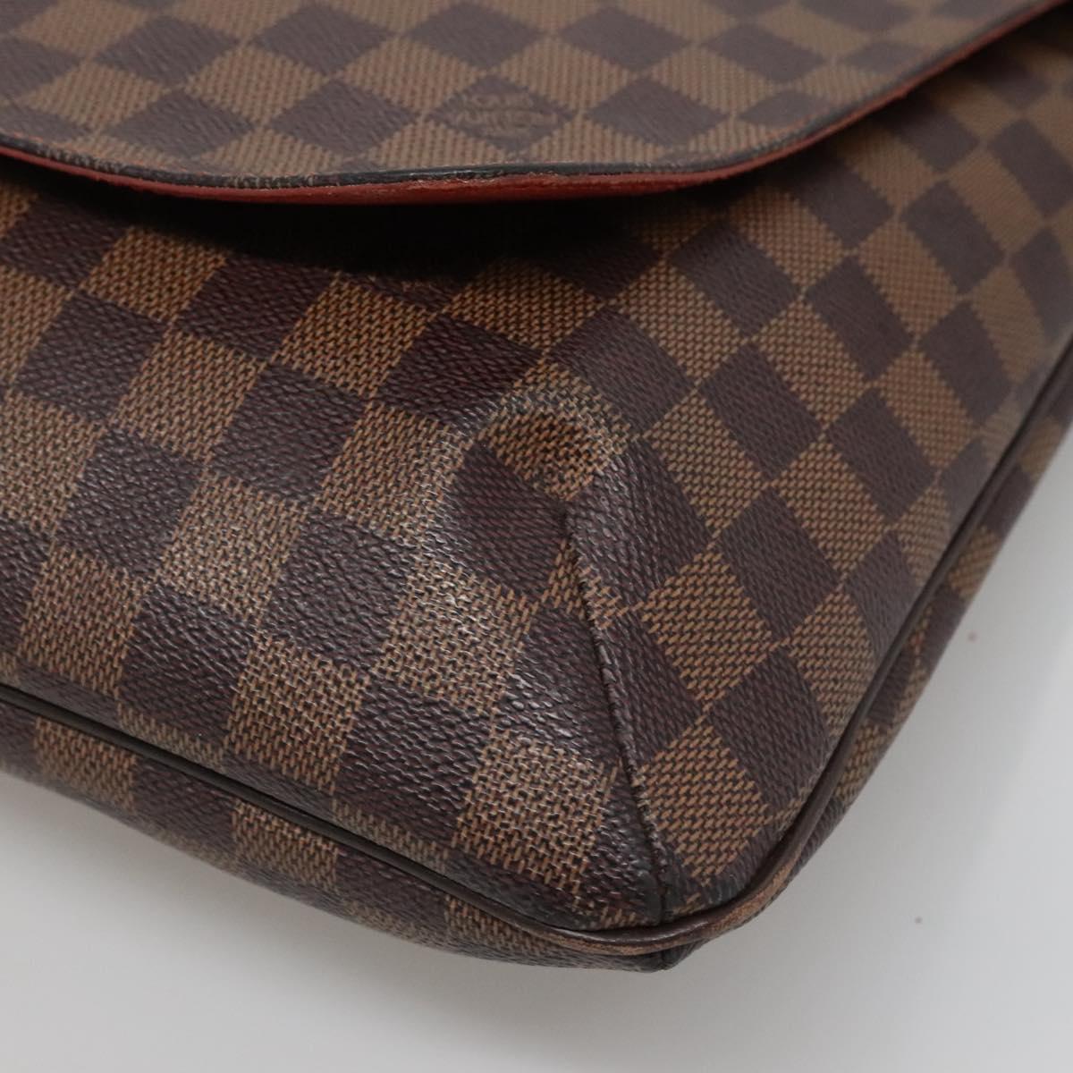 LOUIS VUITTON Damier Ebene Musette Shoulder Bag N51302 LV Auth 139470