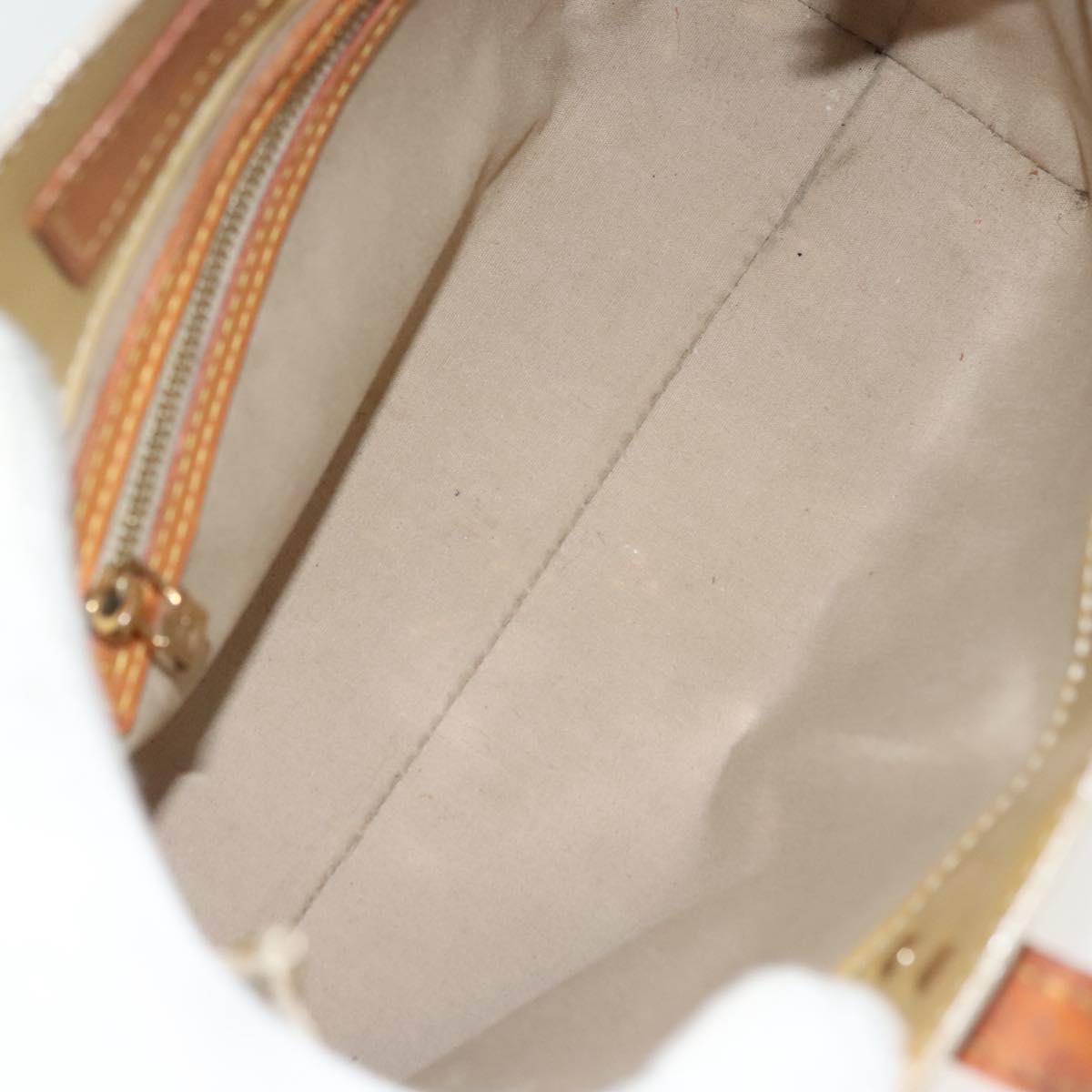 LOUIS VUITTON Monogram Vernis Reade PM Hand Bag Beige M91334 LV Auth 139472