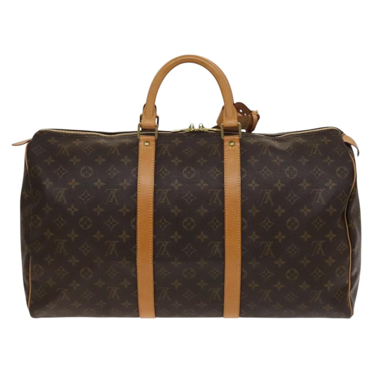 LOUIS VUITTON Monogram Keepall 50 Boston Bag M41426 LV Auth 139476