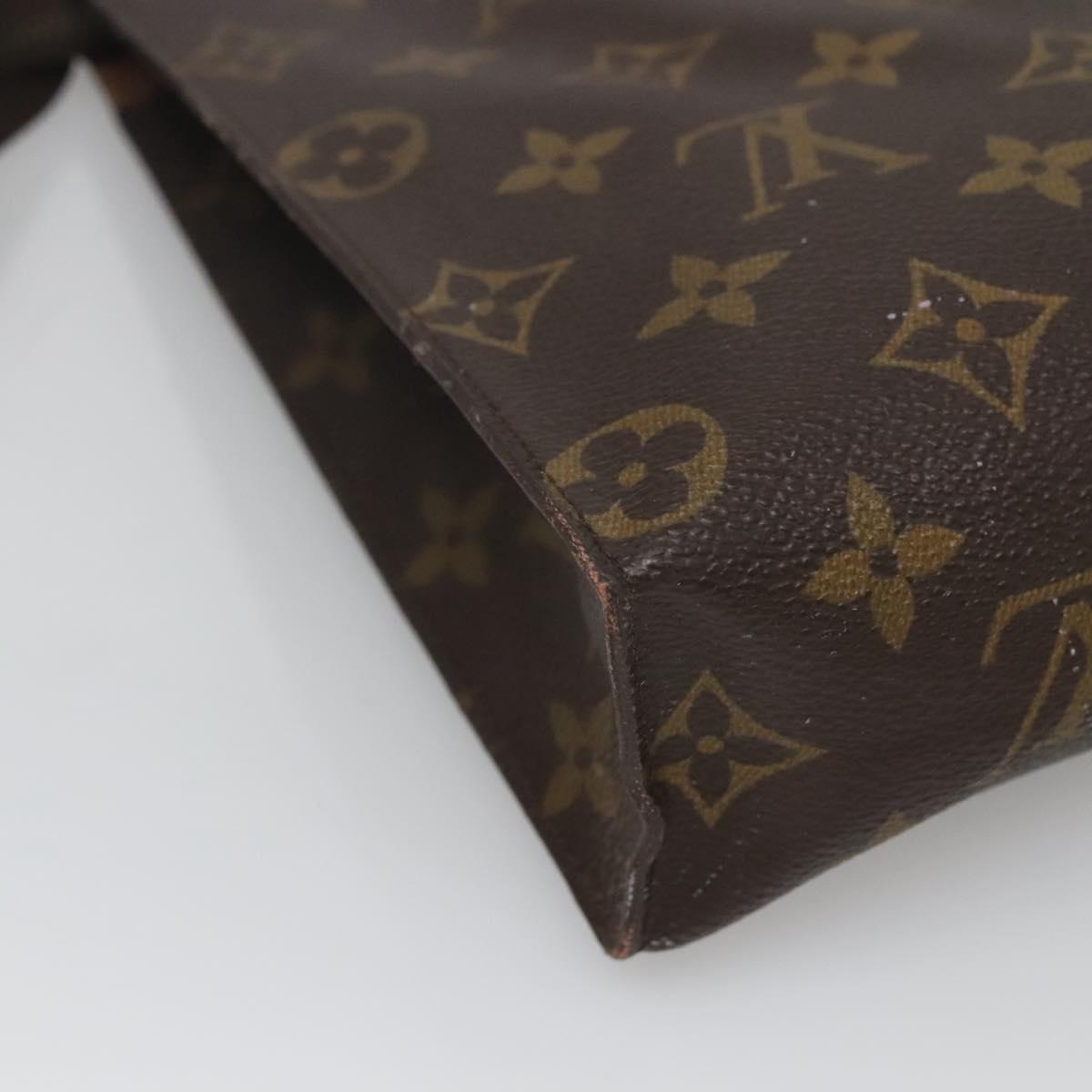 LOUIS VUITTON Monogram Poche Toilette 26 Pouch M47542 LV Auth 139481
