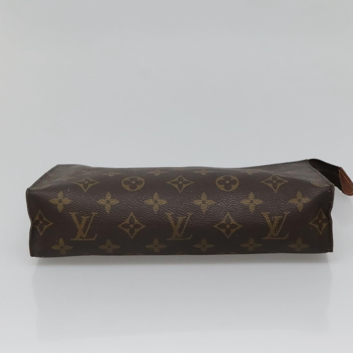 LOUIS VUITTON Monogram Poche Toilette 26 Pouch M47542 LV Auth 139481