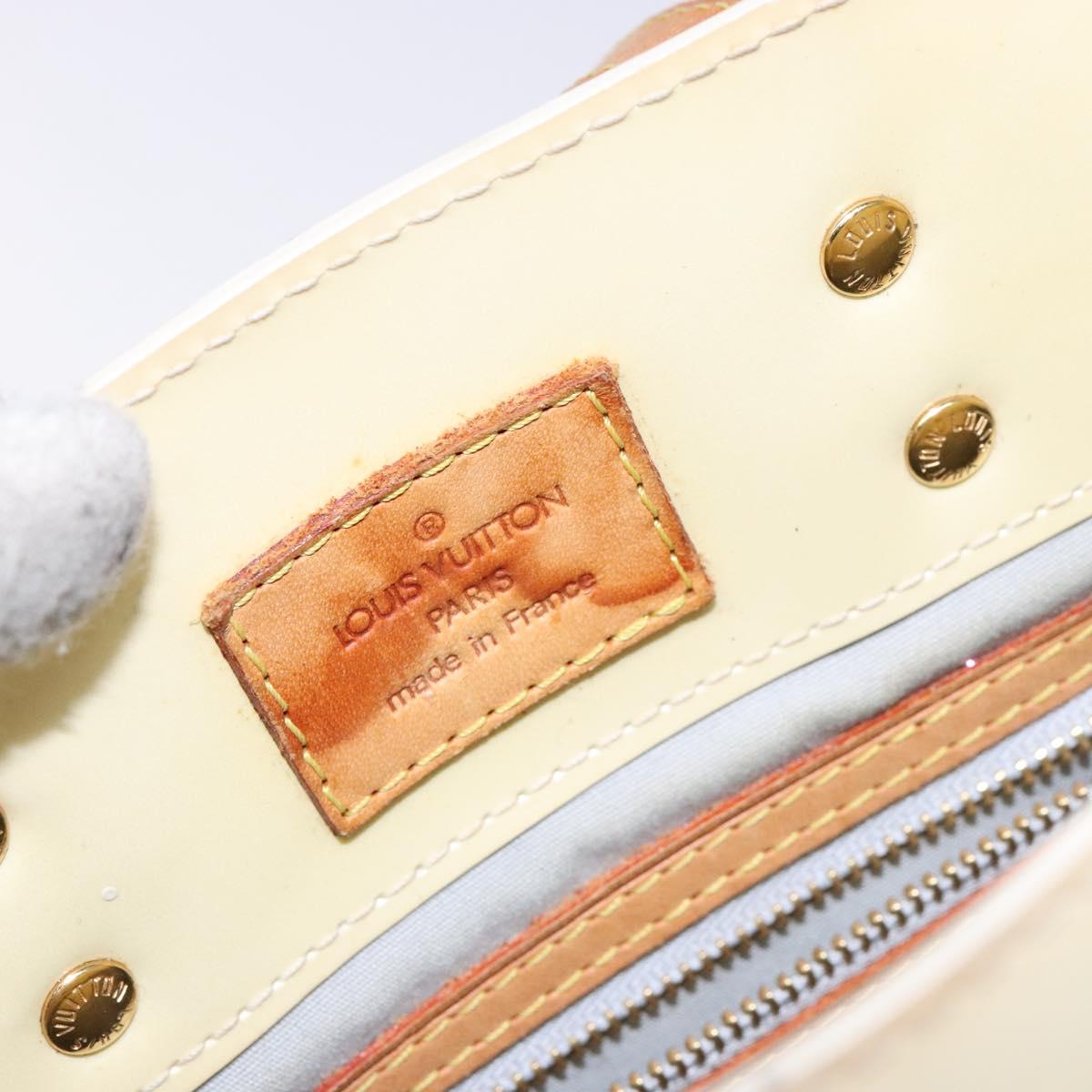 LOUIS VUITTON Monogram Vernis Reade PM Hand Bag Perle M91336 LV Auth 139500