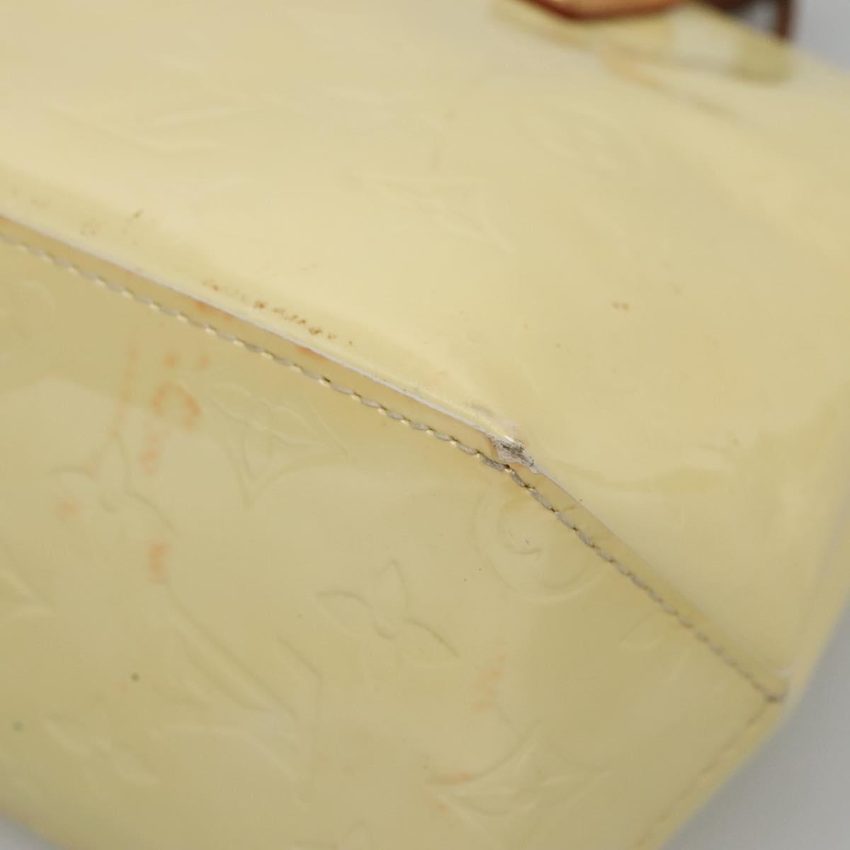 LOUIS VUITTON Monogram Vernis Reade PM Hand Bag Perle M91336 LV Auth 139501