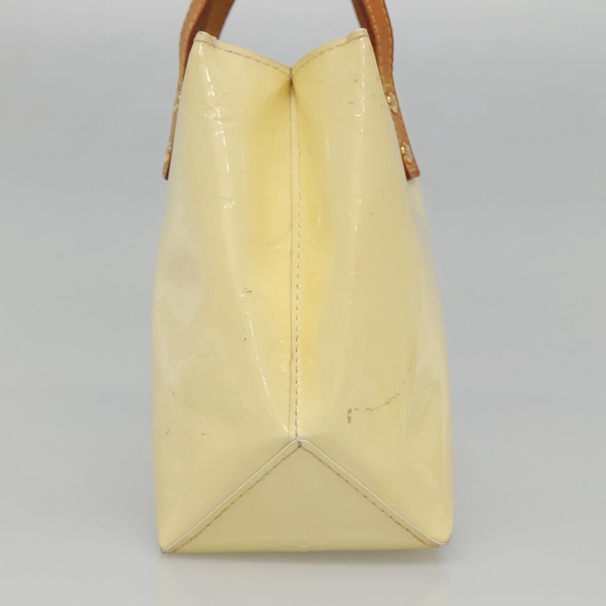 LOUIS VUITTON Monogram Vernis Reade PM Hand Bag Perle M91336 LV Auth 139501