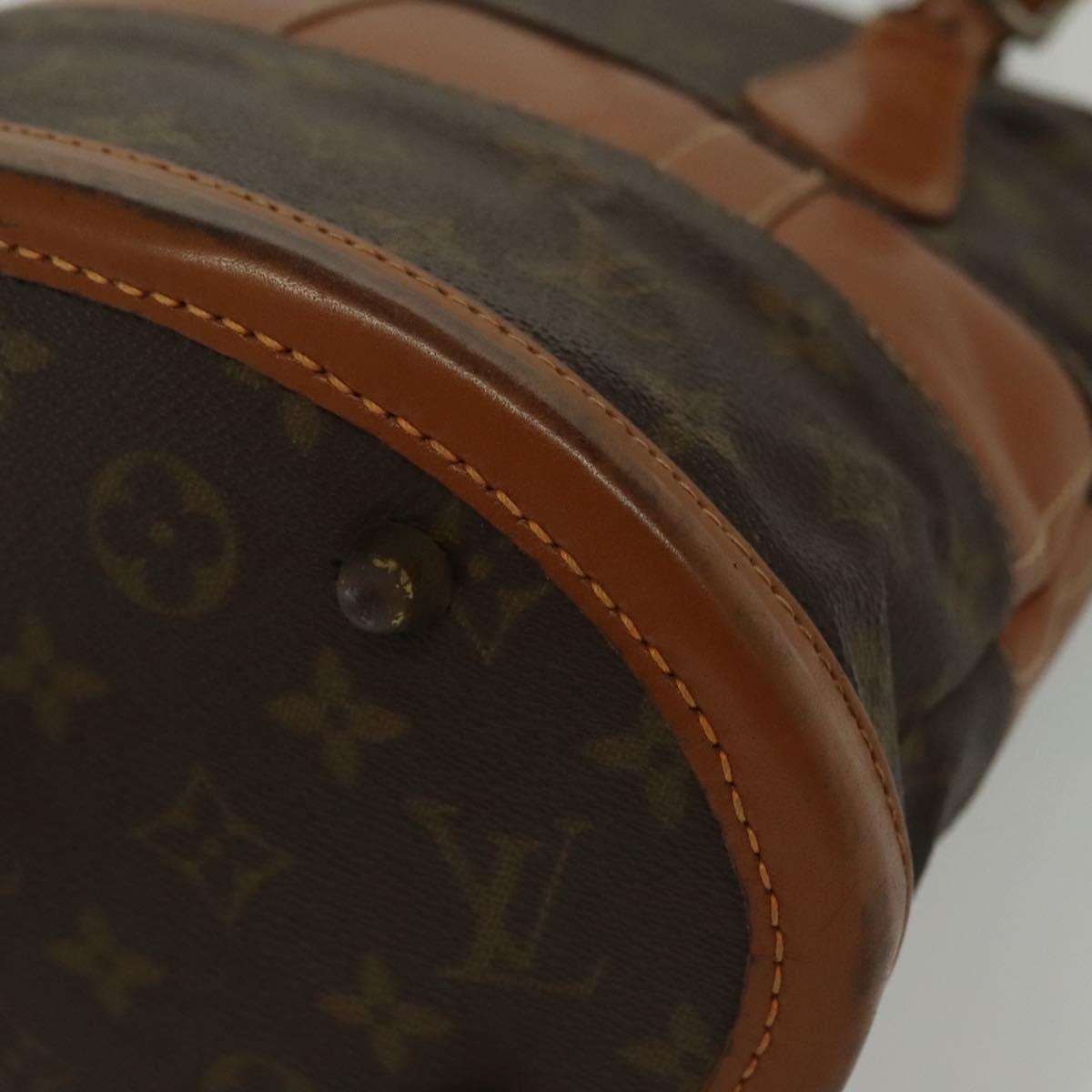 LOUIS VUITTON Monogram Bucket PM Shoulder Bag USA limited M42238 LV Auth 139550