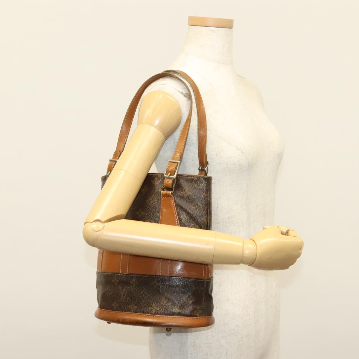 LOUIS VUITTON Monogram Bucket PM Shoulder Bag USA limited M42238 LV Auth 139550