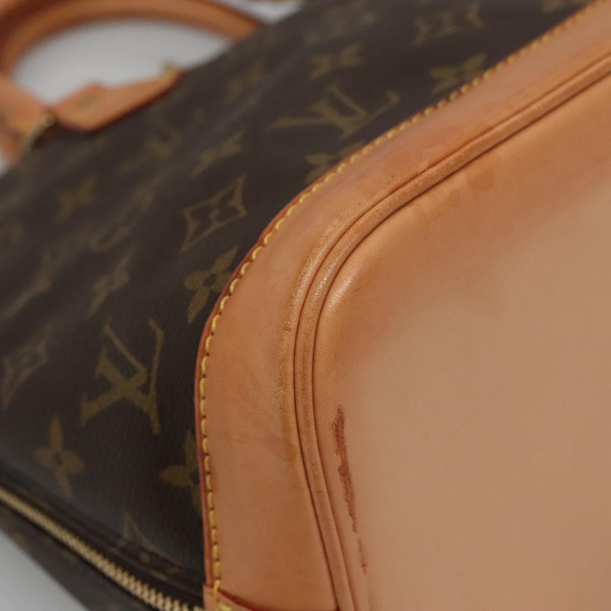 LOUIS VUITTON Monogram Alma Hand Bag M51130 LV Auth 139554