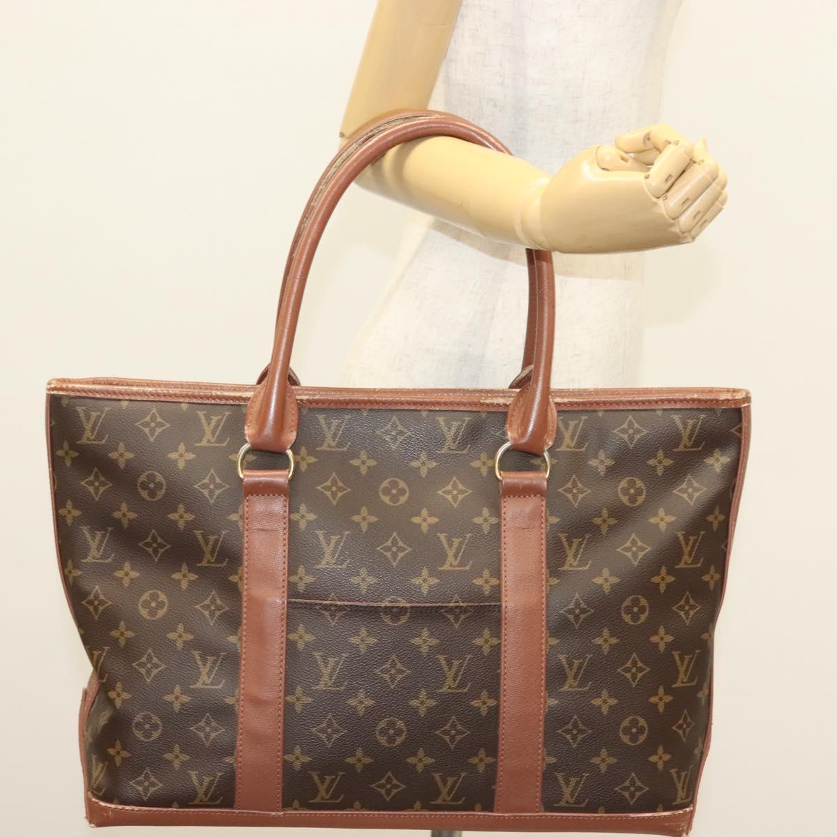LOUIS VUITTON Monogram Sac Weekend PM Hand Bag M42425 LV Auth 139558