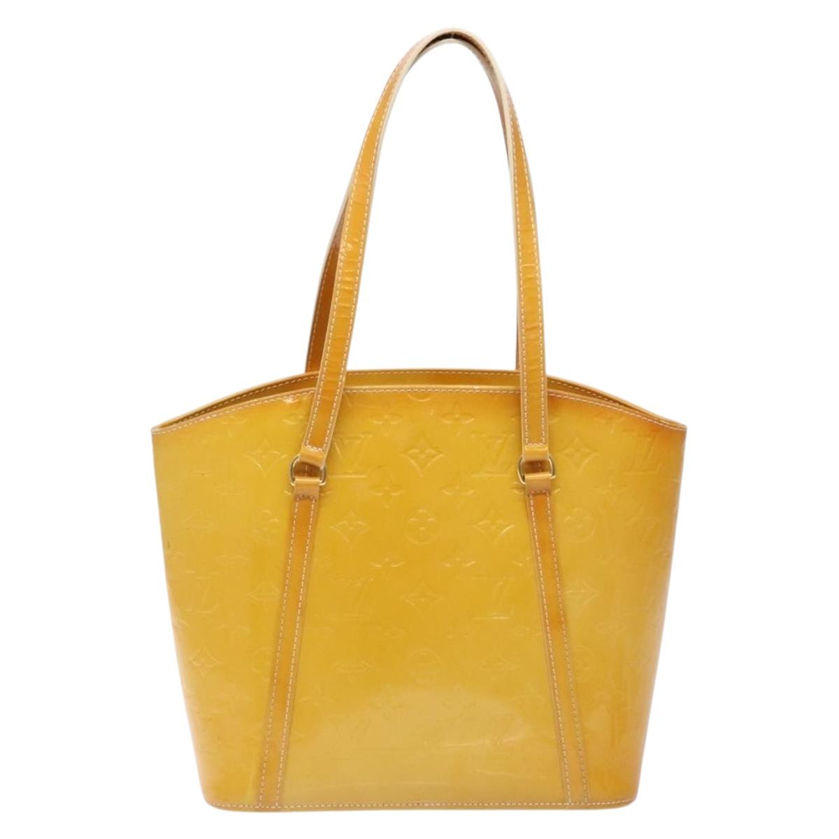 LOUIS VUITTON Monogram Vernis Avalon MM Tote Bag Broncorail M91743 Auth 139580