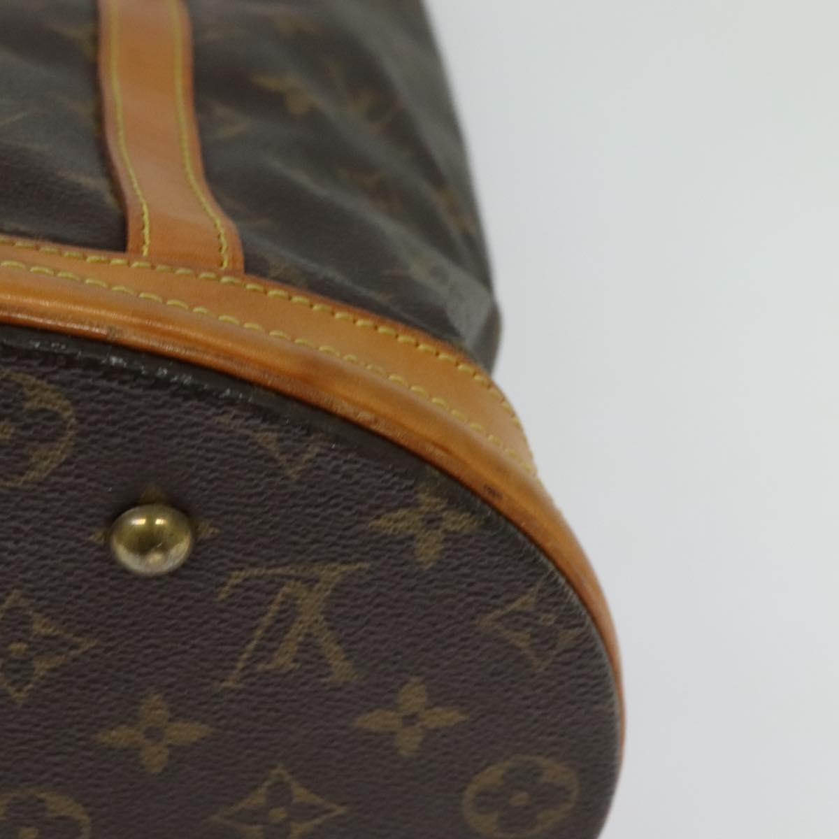 LOUIS VUITTON Monogram Bucket GM Shoulder Bag M42236 LV Auth 139588