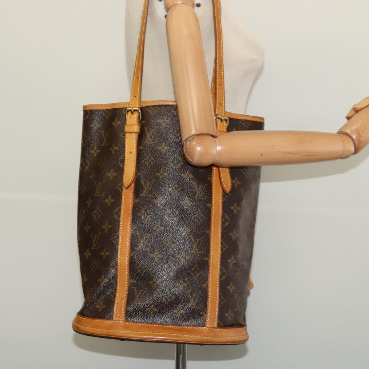 LOUIS VUITTON Monogram Bucket GM Shoulder Bag M42236 LV Auth 139588