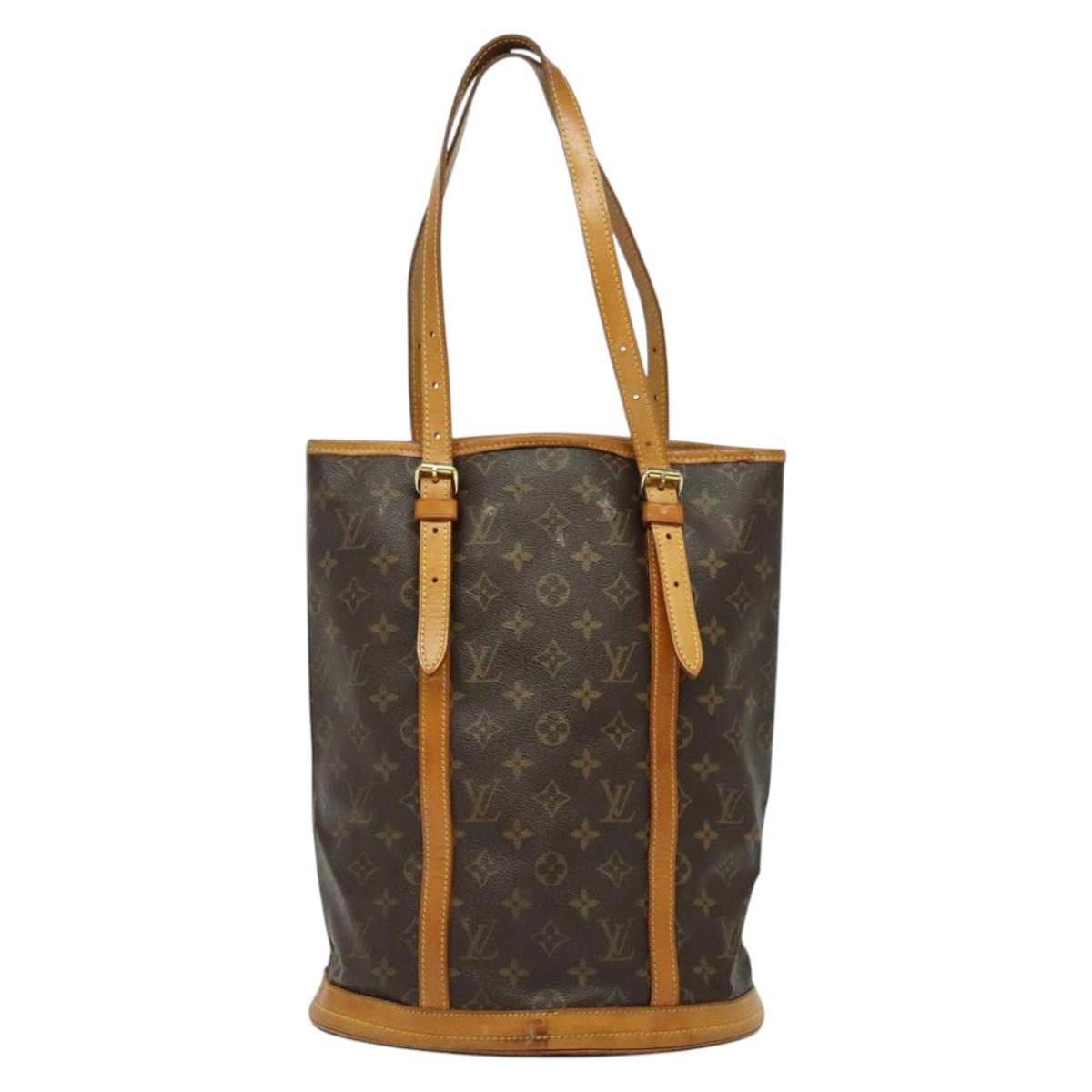 LOUIS VUITTON Monogram Bucket GM Shoulder Bag M42236 LV Auth 139588