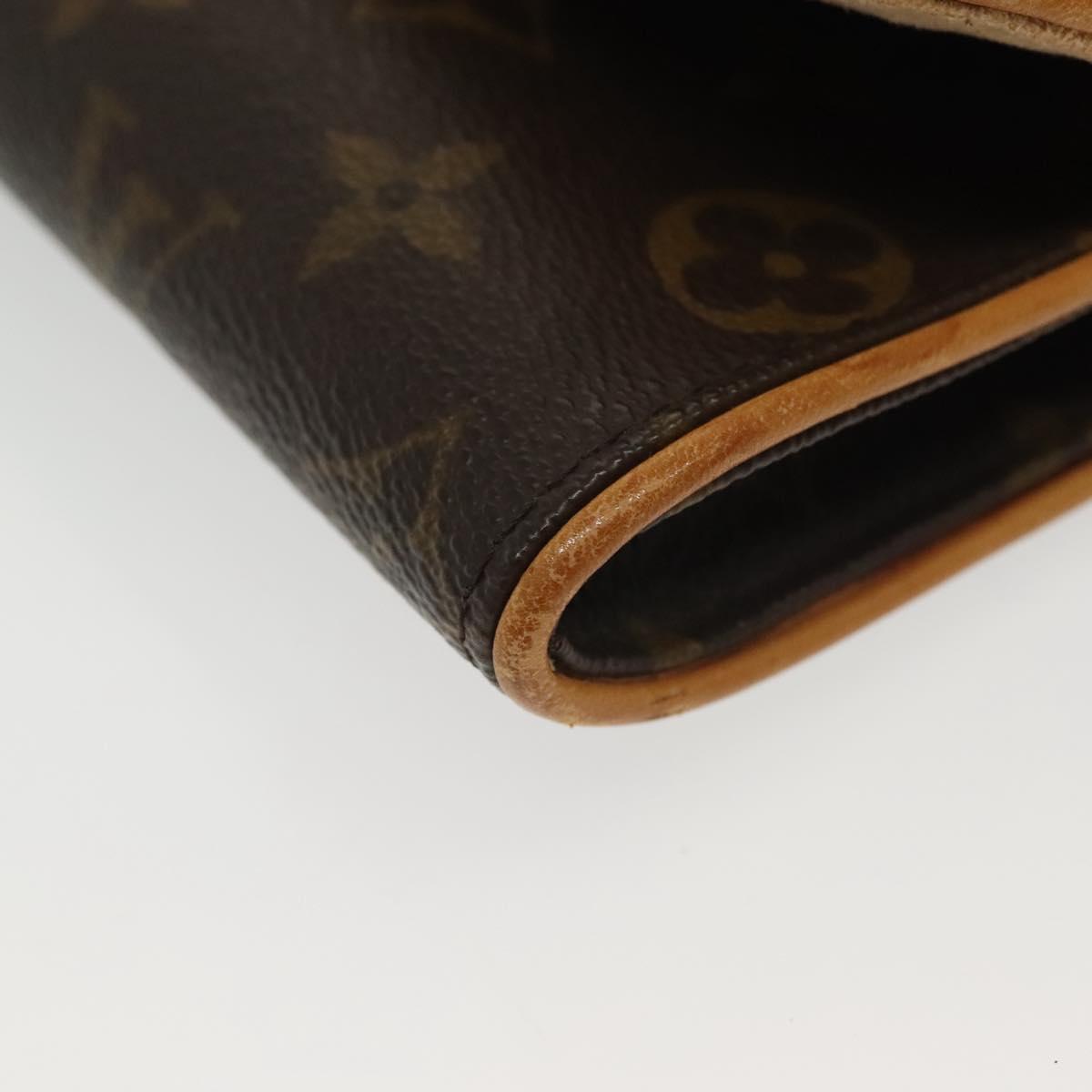 LOUIS VUITTON Monogram Pochette Twin PM Shoulder Bag M51854 LV Auth 139597
