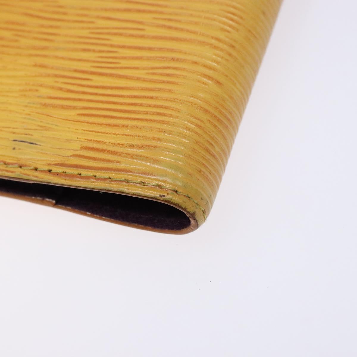 LOUIS VUITTON Epi Agenda PM Day Planner Cover Yellow R20059 LV Auth 139610