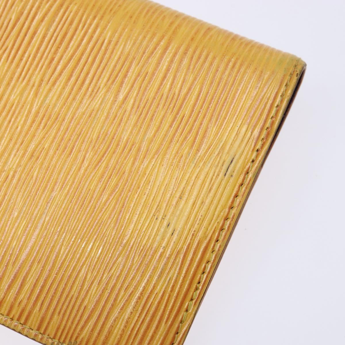 LOUIS VUITTON Epi Agenda PM Day Planner Cover Yellow R20059 LV Auth 139610