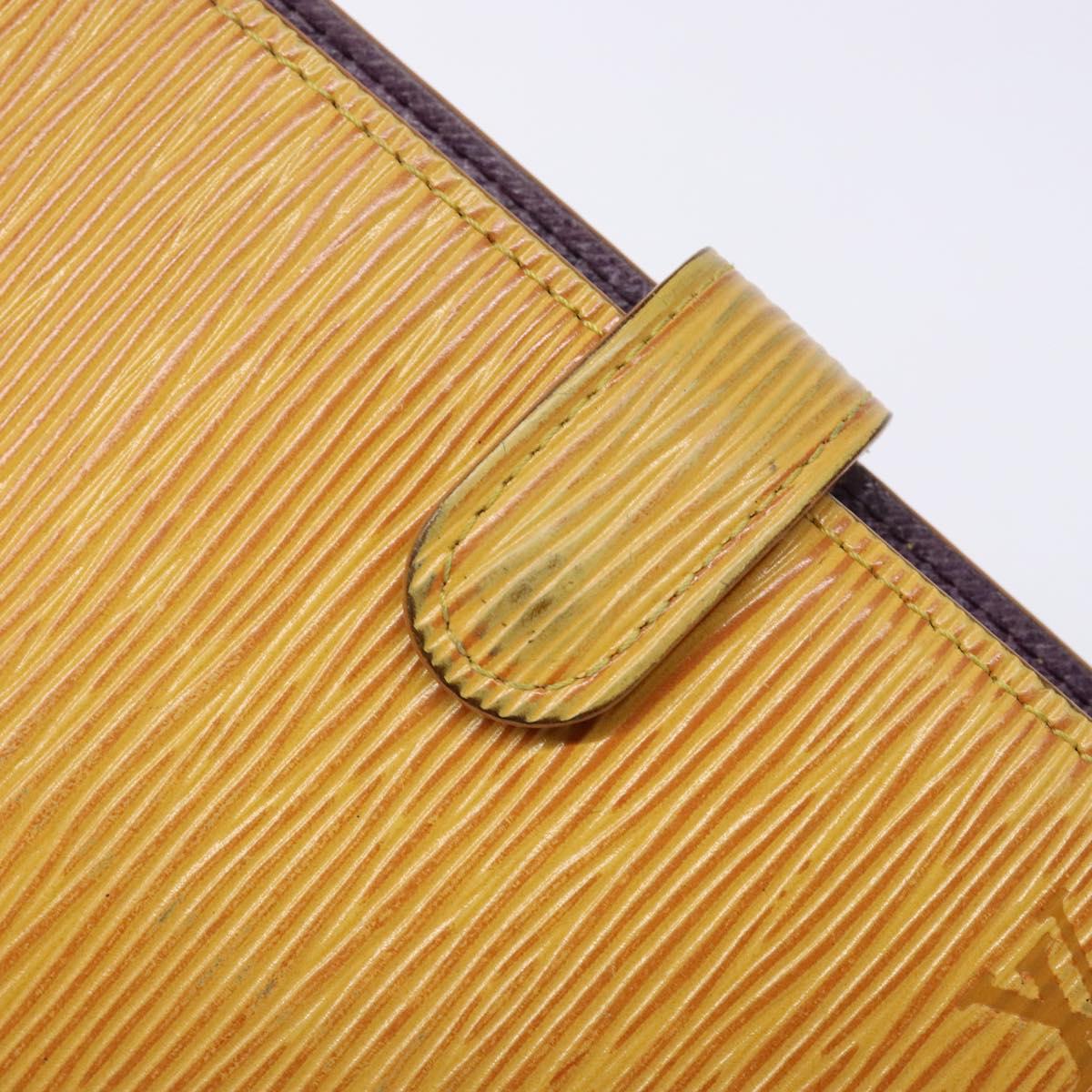 LOUIS VUITTON Epi Agenda PM Day Planner Cover Yellow R20059 LV Auth 139610