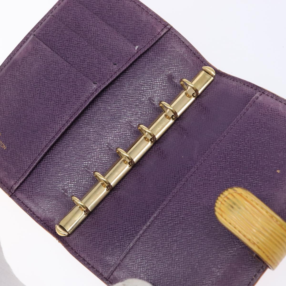 LOUIS VUITTON Epi Agenda PM Day Planner Cover Yellow R20059 LV Auth 139610