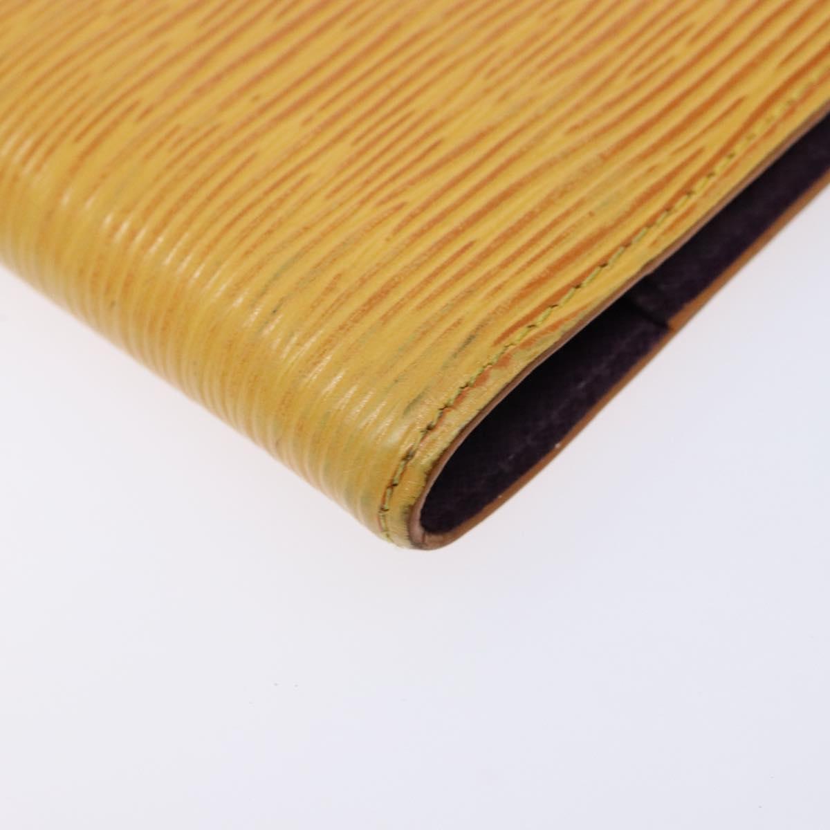 LOUIS VUITTON Epi Agenda PM Day Planner Cover Yellow R20059 LV Auth 139610