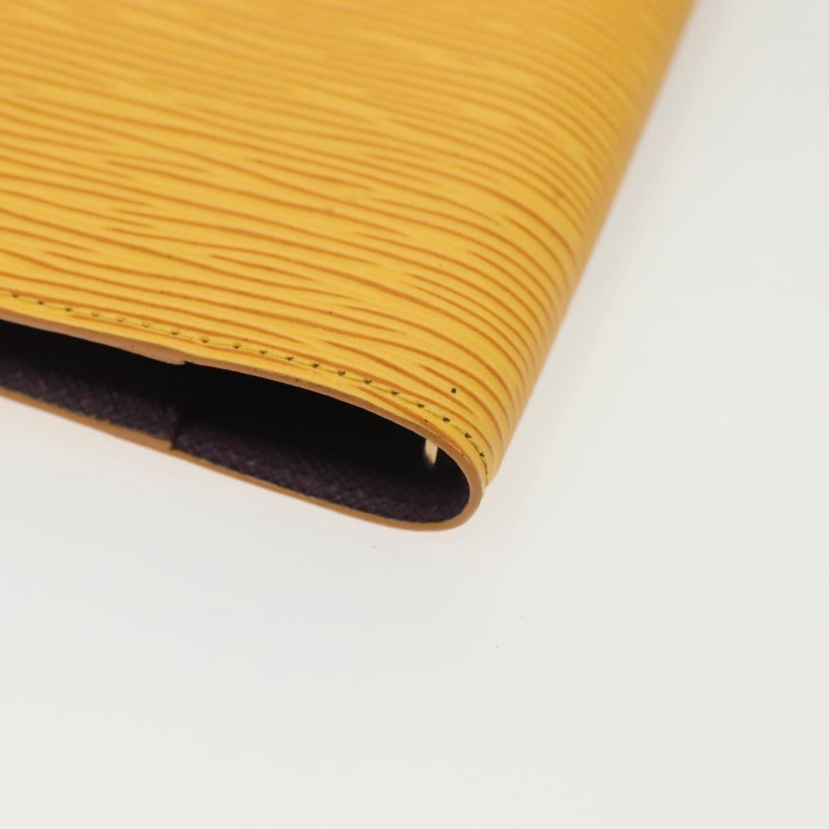 LOUIS VUITTON Epi Agenda PM Day Planner Cover Yellow R20059 LV Auth 139611