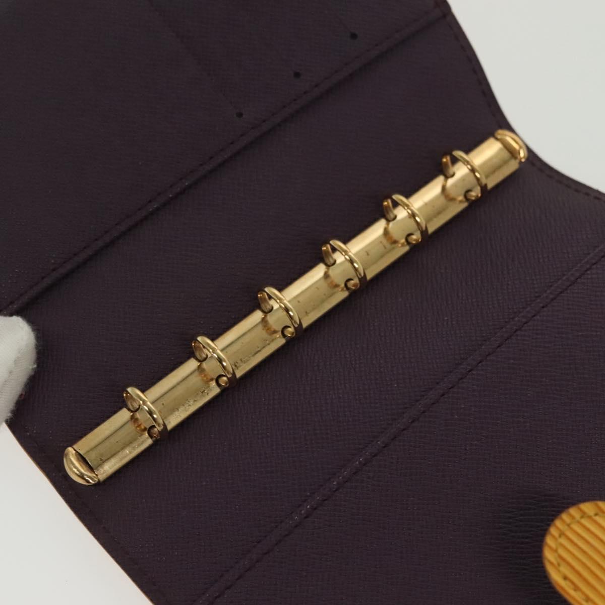 LOUIS VUITTON Epi Agenda PM Day Planner Cover Yellow R20059 LV Auth 139611