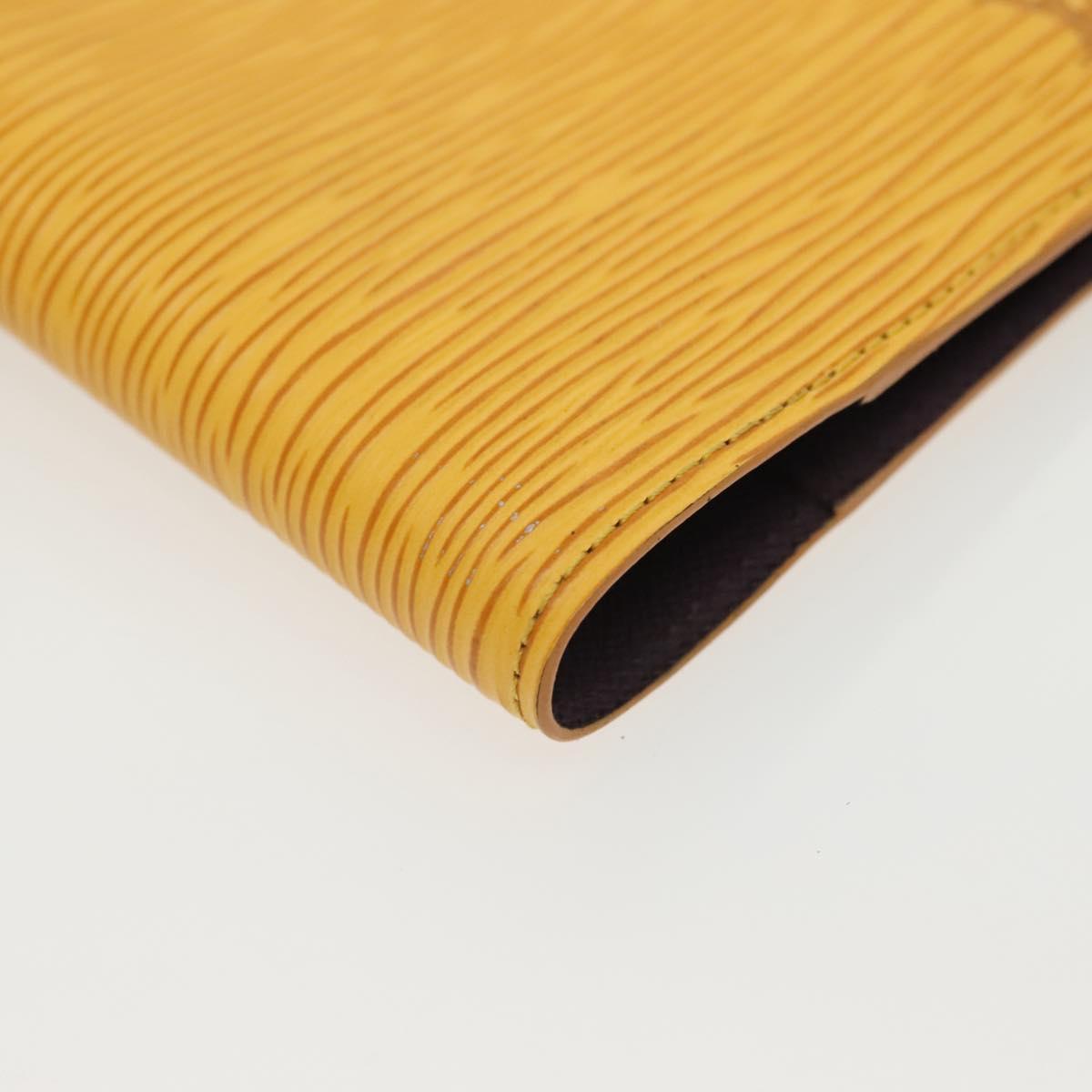LOUIS VUITTON Epi Agenda PM Day Planner Cover Yellow R20059 LV Auth 139611