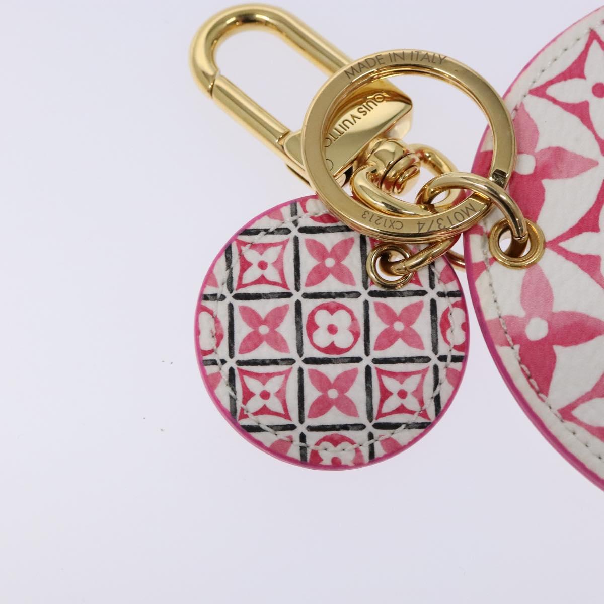 LOUIS VUITTON Monogram Watercolor By The Pool Charm Pink M01374 LV Auth 139615