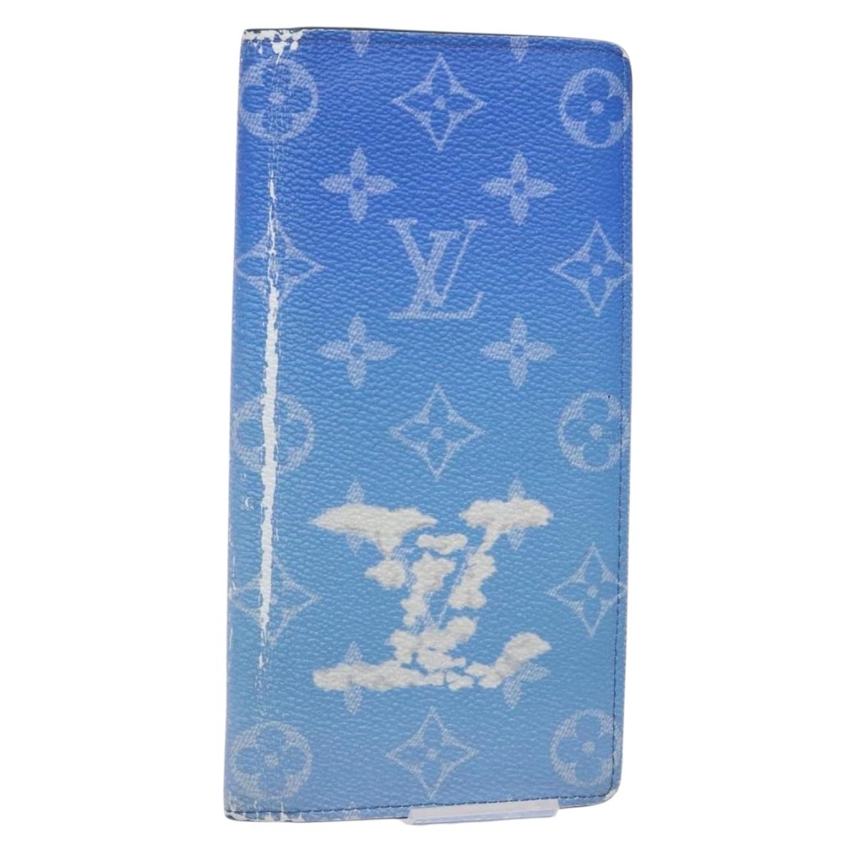 LOUIS VUITTON Monogram Clouds Portefeuille Braza Long Wallet M69680 Auth 139617