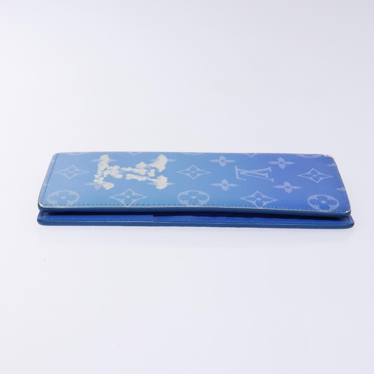 LOUIS VUITTON Monogram Clouds Portefeuille Braza Long Wallet M69680 Auth 139617