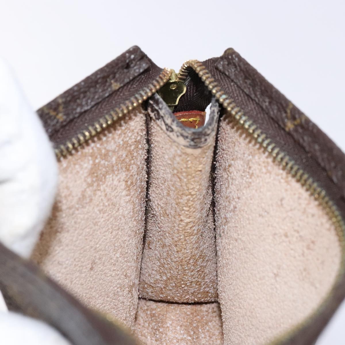 LOUIS VUITTON Monogram Poche Toilette 15 Pouch M47546 LV Auth 139618