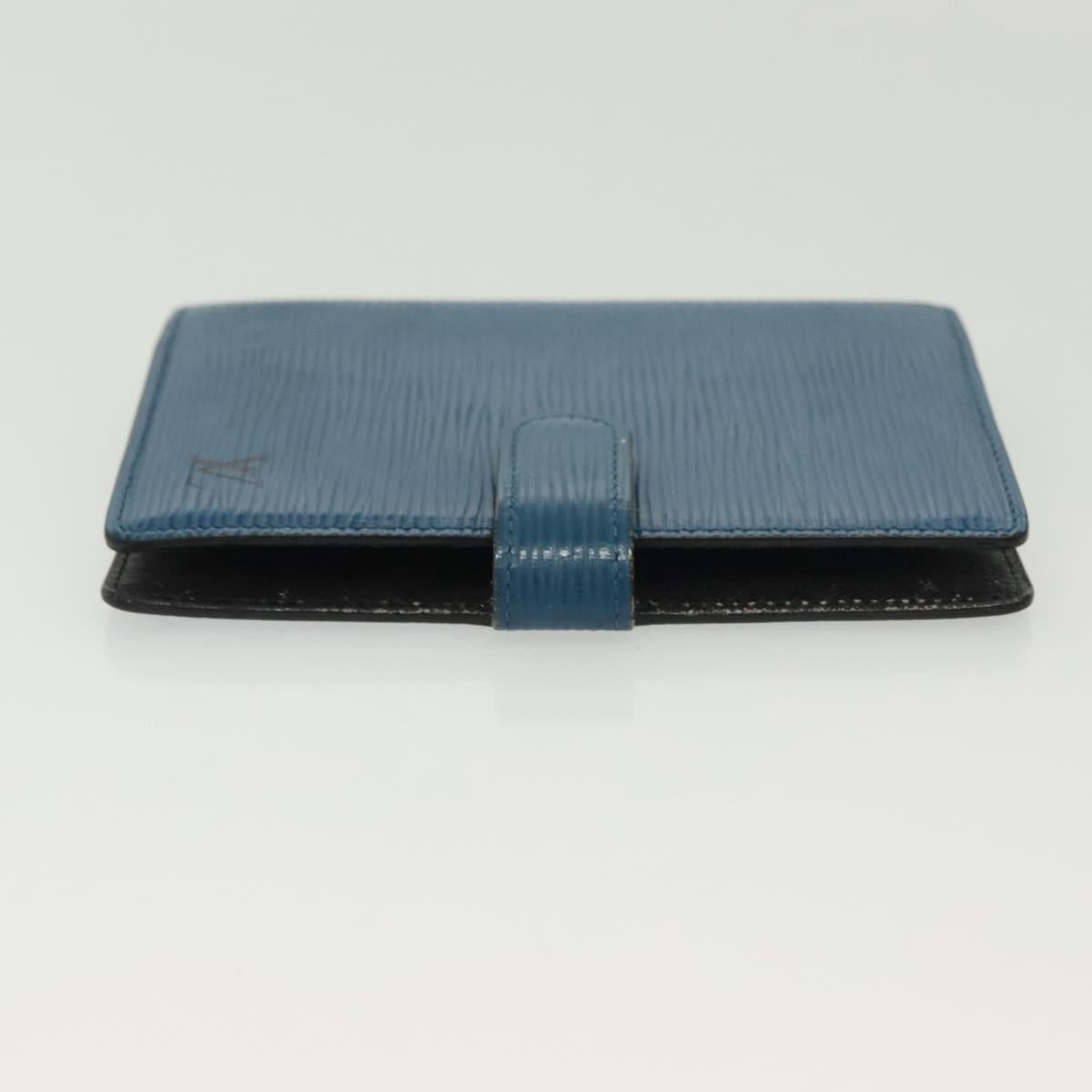 LOUIS VUITTON Epi Agenda PM Day Planner Cover Blue R20055 LV Auth 139624